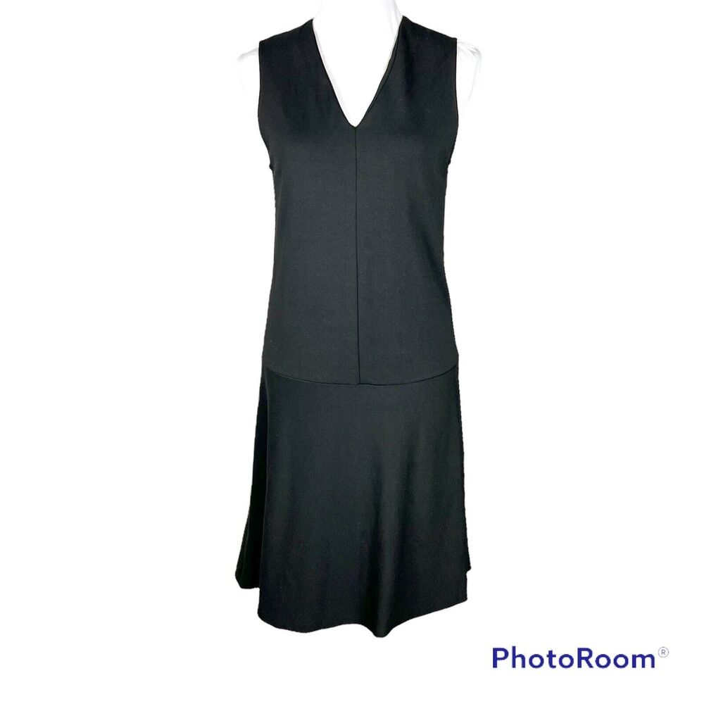 OPUS Walana DRESS SIZE S BLACK SLEEVELESS KNEE LENGTH Dropped Waist Goth